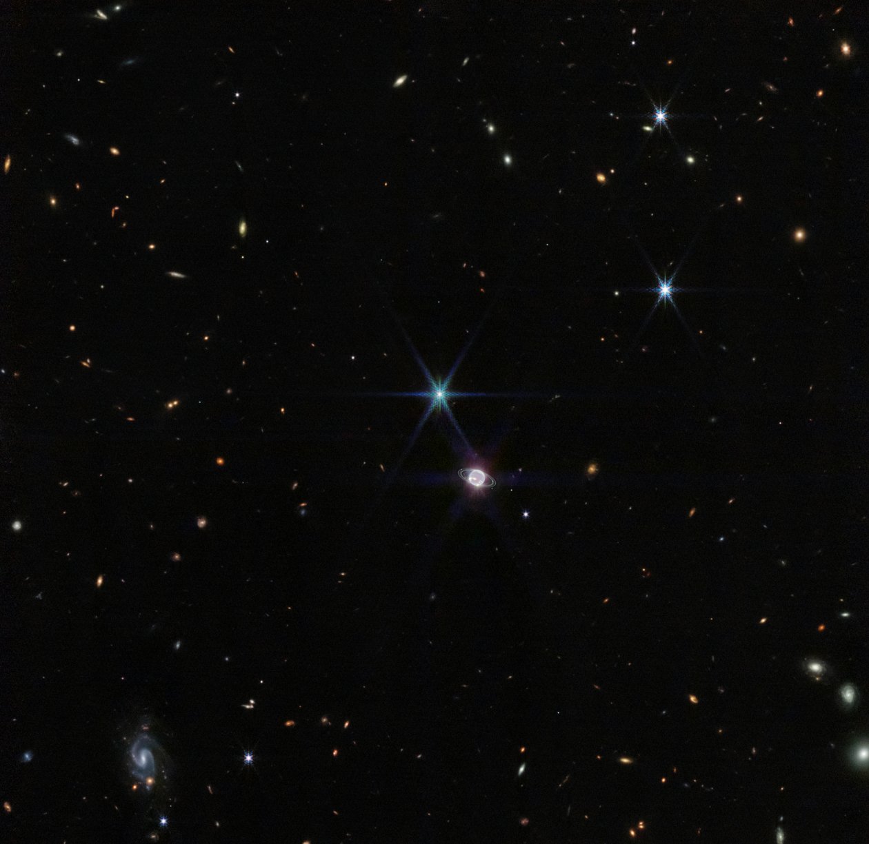 Neptune Wide Field (NIRCam) tekijältä James Webb Space Telescope (NASA)