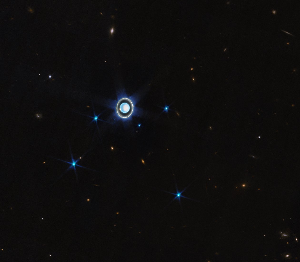 Uranus (NIRCam Compass Image) Ei huomautuksia tekijältä James Webb Space Telescope (NASA)