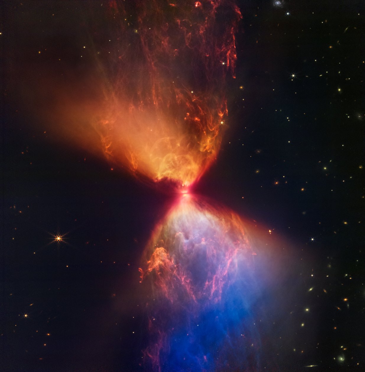 Webb saa kiinni Fiery Hourglassin uusina tähtimuotoina tekijältä James Webb Space Telescope (NASA)