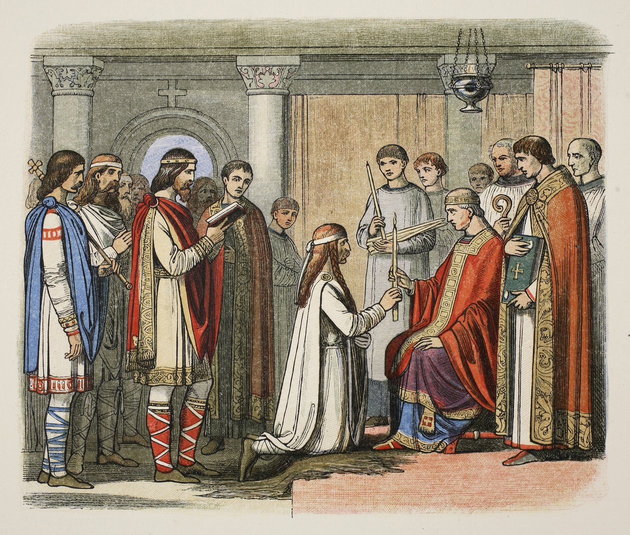 Kuningas Guthormin kaste, 878 jKr., Englannin Chroniclesta 55–1485, pub. Lontoo tekijältä James William Edmund Doyle