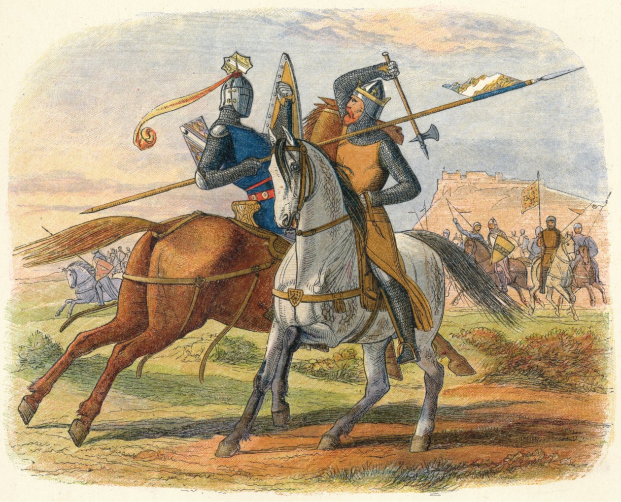 Bruce tappaa Sir Henry Bohunin, 1314 1864 tekijältä James William Edmund Doyle