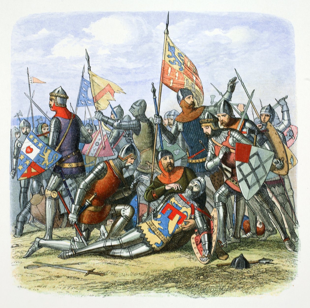 Harry Hotspurin kuolema Sir Henry Percy, Shrewsbury, Shropshire, 1403 1864. tekijältä James William Edmund Doyle