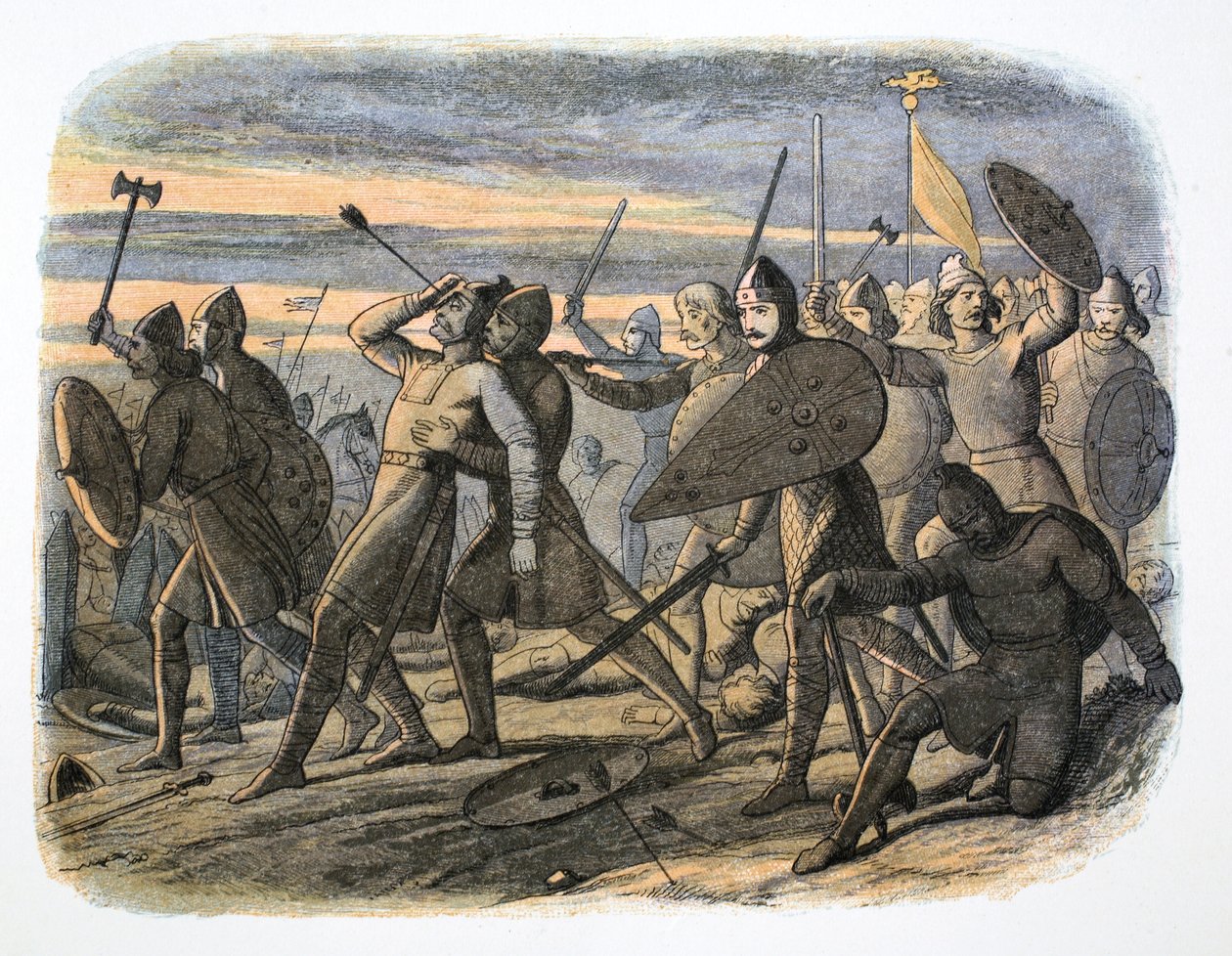 Kuningas Haroldin kuolema, Hastingsin taistelu, 1066 1864 tekijältä James William Edmund Doyle
