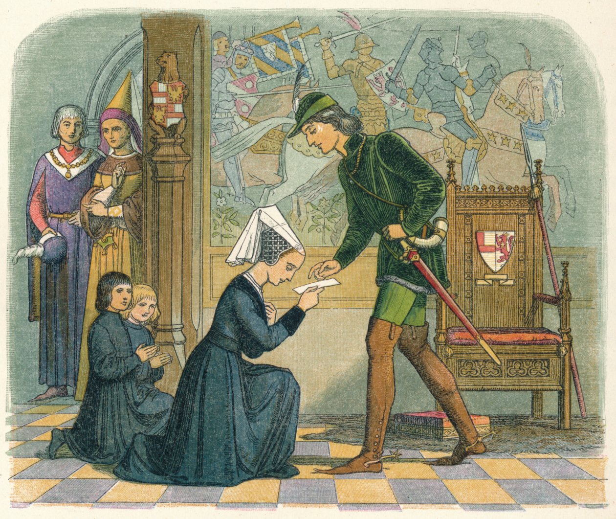 Edward IV ja Lady Elizabeth Grey, 1464 1864 tekijältä James William Edmund Doyle