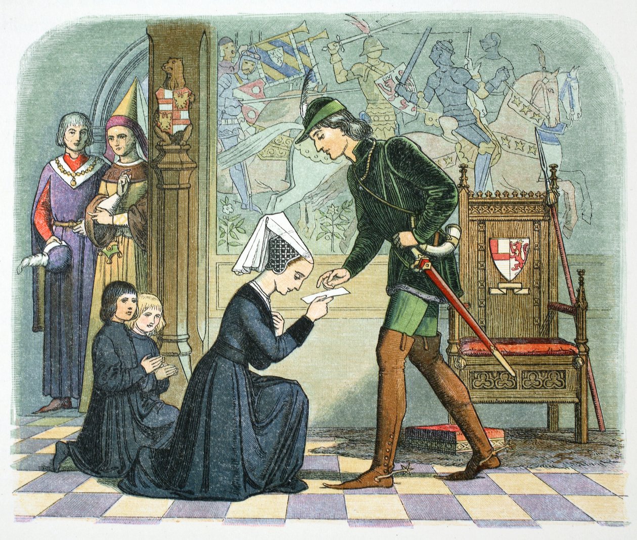 Edward IV Englannista ja Lady Elizabeth Grey, 1464 1864 tekijältä James William Edmund Doyle