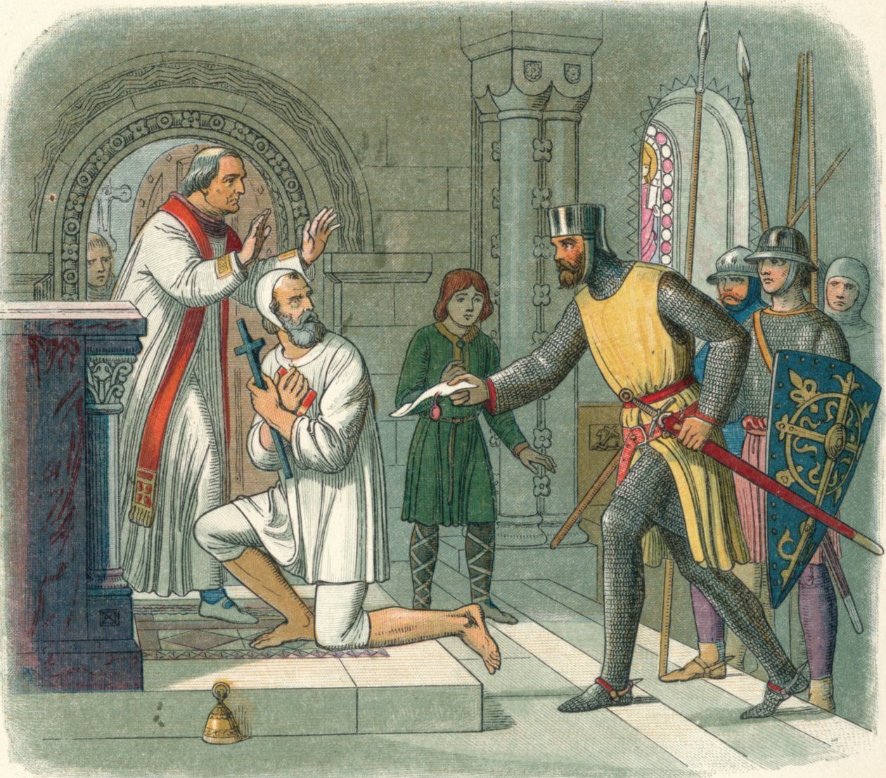 Hubert otettu Boisarsin pyhäköstä, 1232 1864 tekijältä James William Edmund Doyle