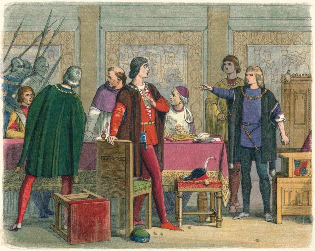Richard määrää Hastingsin pidättämistä vuonna 1864 tekijältä James William Edmund Doyle