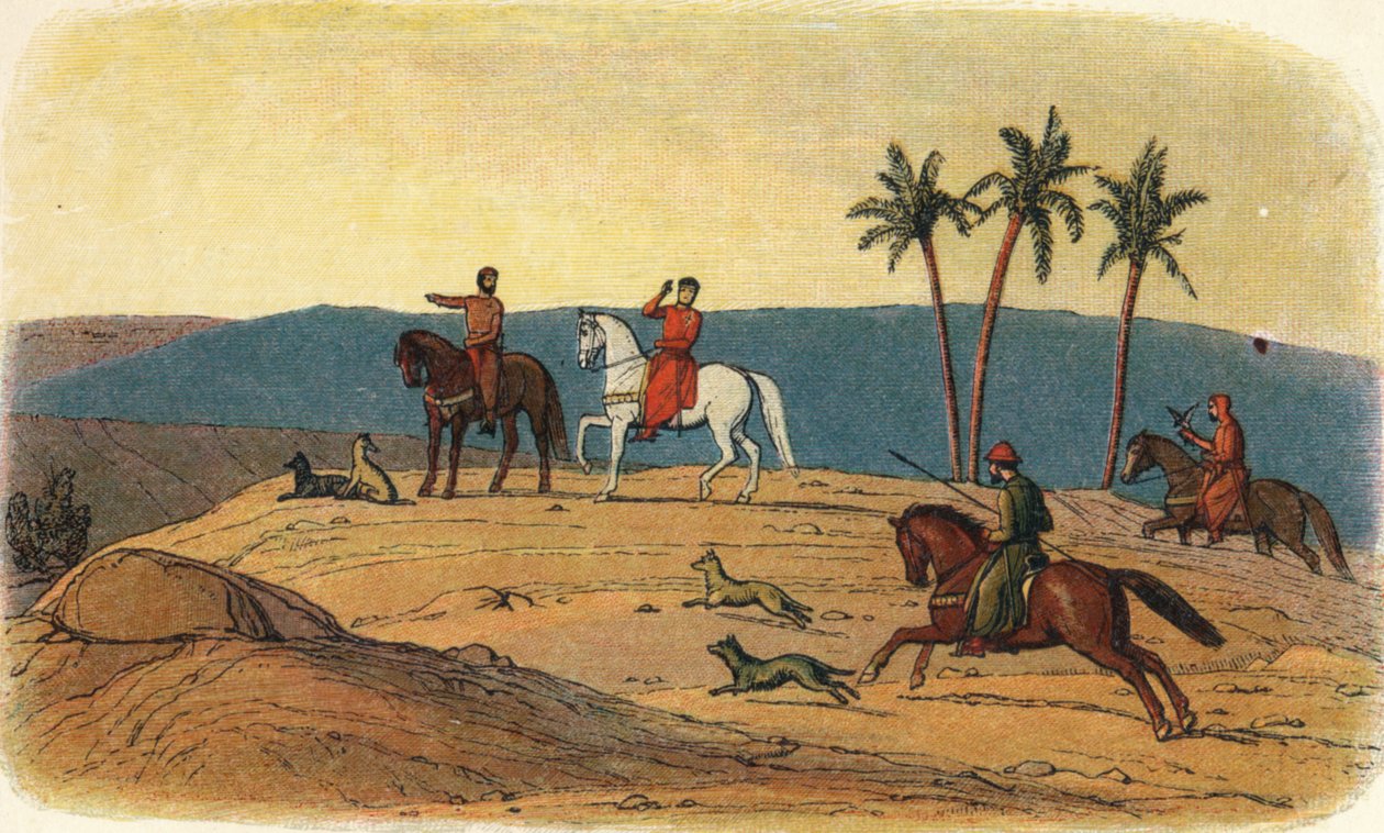 Richard kieltäytyy katsomasta pyhää kaupunkia, 1192 1864 tekijältä James William Edmund Doyle