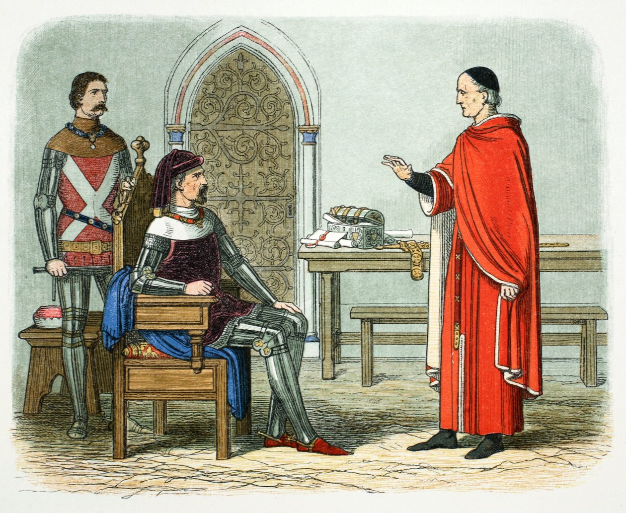 Sir William Gascoigne kieltäytyy tuomitsemasta prelaattia tai vertaista, 1405 1864 tekijältä James William Edmund Doyle