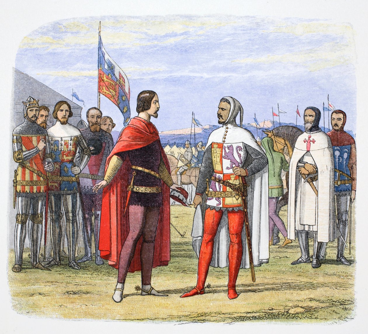 Musta prinssi kiristää armahduksen Pedro the Cruelilta, Espanja, 1367 1864 tekijältä James William Edmund Doyle