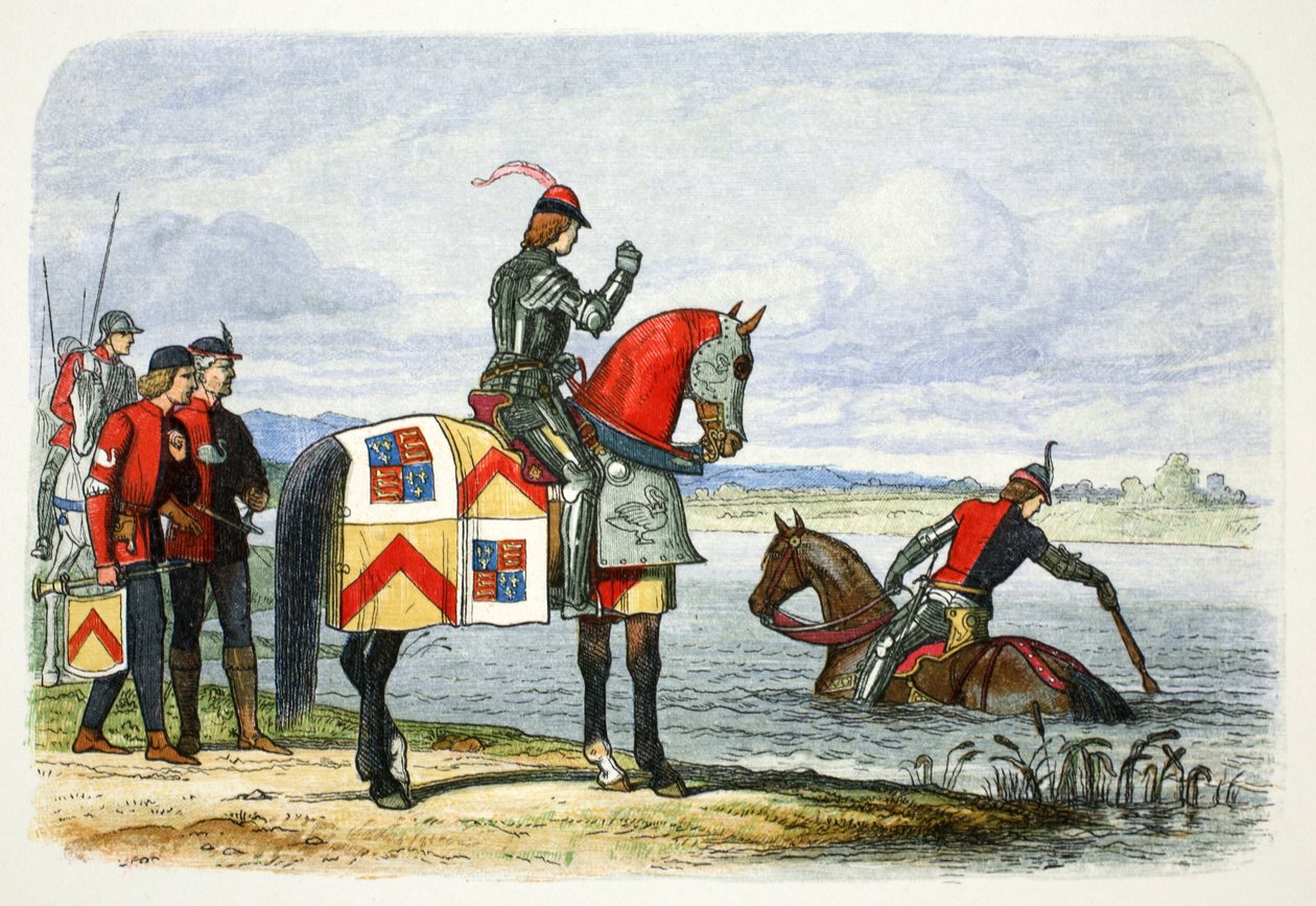 Buckinghamin herttua pitää Severnin läpipääsemättömänä, 1483 1864 tekijältä James William Edmund Doyle