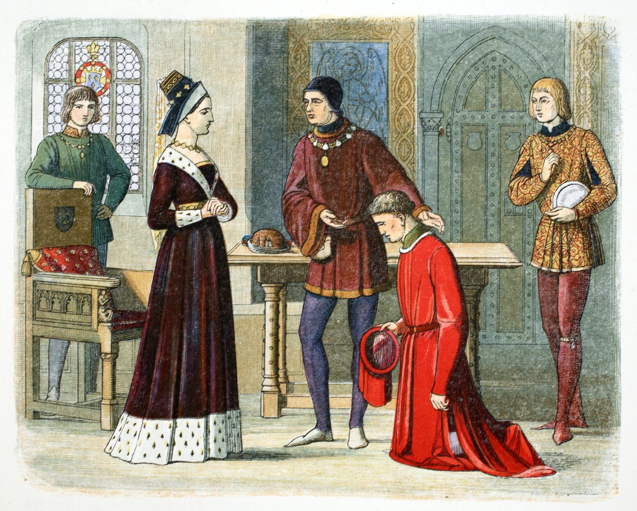 Warwickin kreivi alistuu kuningatar Margaretille, 1470 1864. tekijältä James William Edmund Doyle