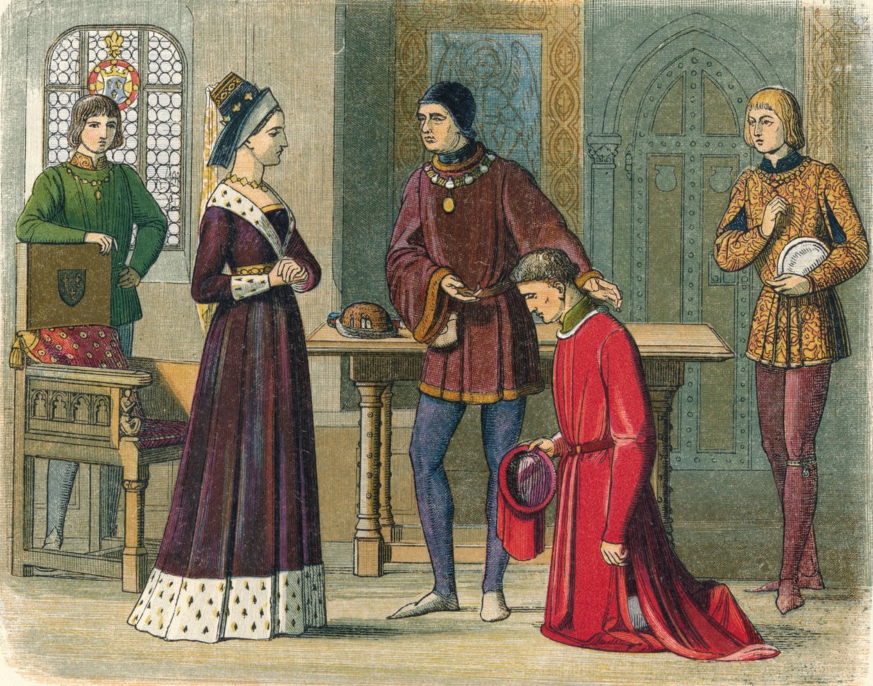 Warwickin kreivi alistuu kuningatar Margaretille, 1470 1864 tekijältä James William Edmund Doyle