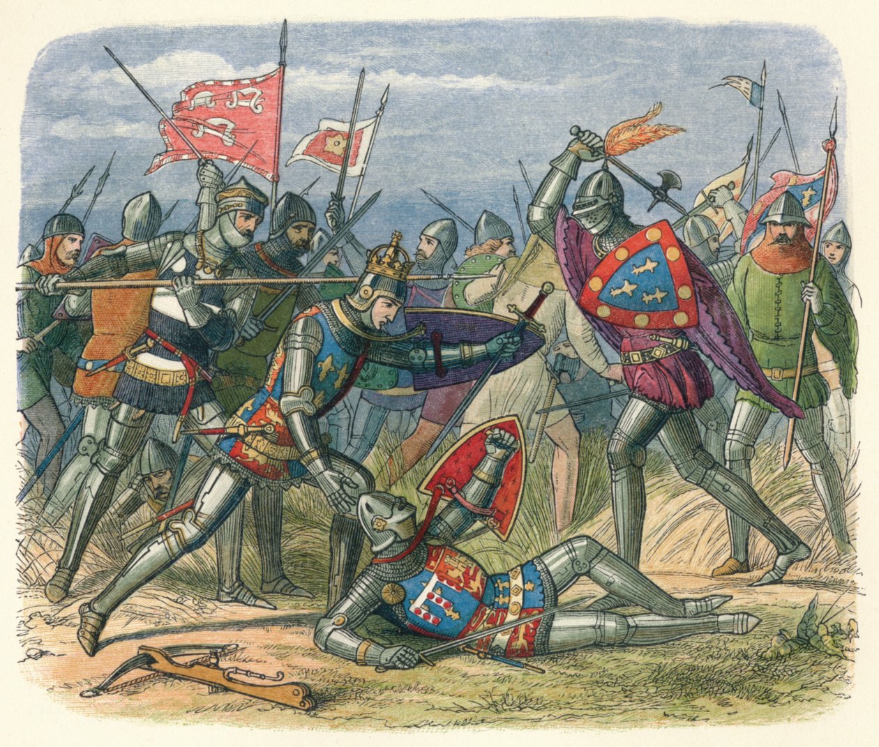 Alenconin herttua hyökkäsi kuninkaan kimppuun, 1415 18640 tekijältä James William Edmund Doyle