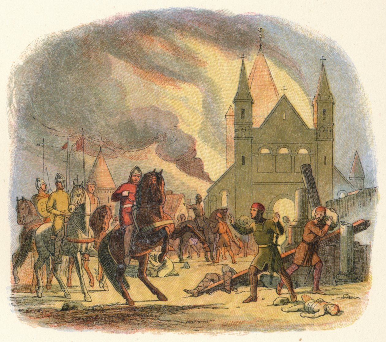 William saa kohtalokkaan vamman Mantesissa, 1087 1864 tekijältä James William Edmund Doyle