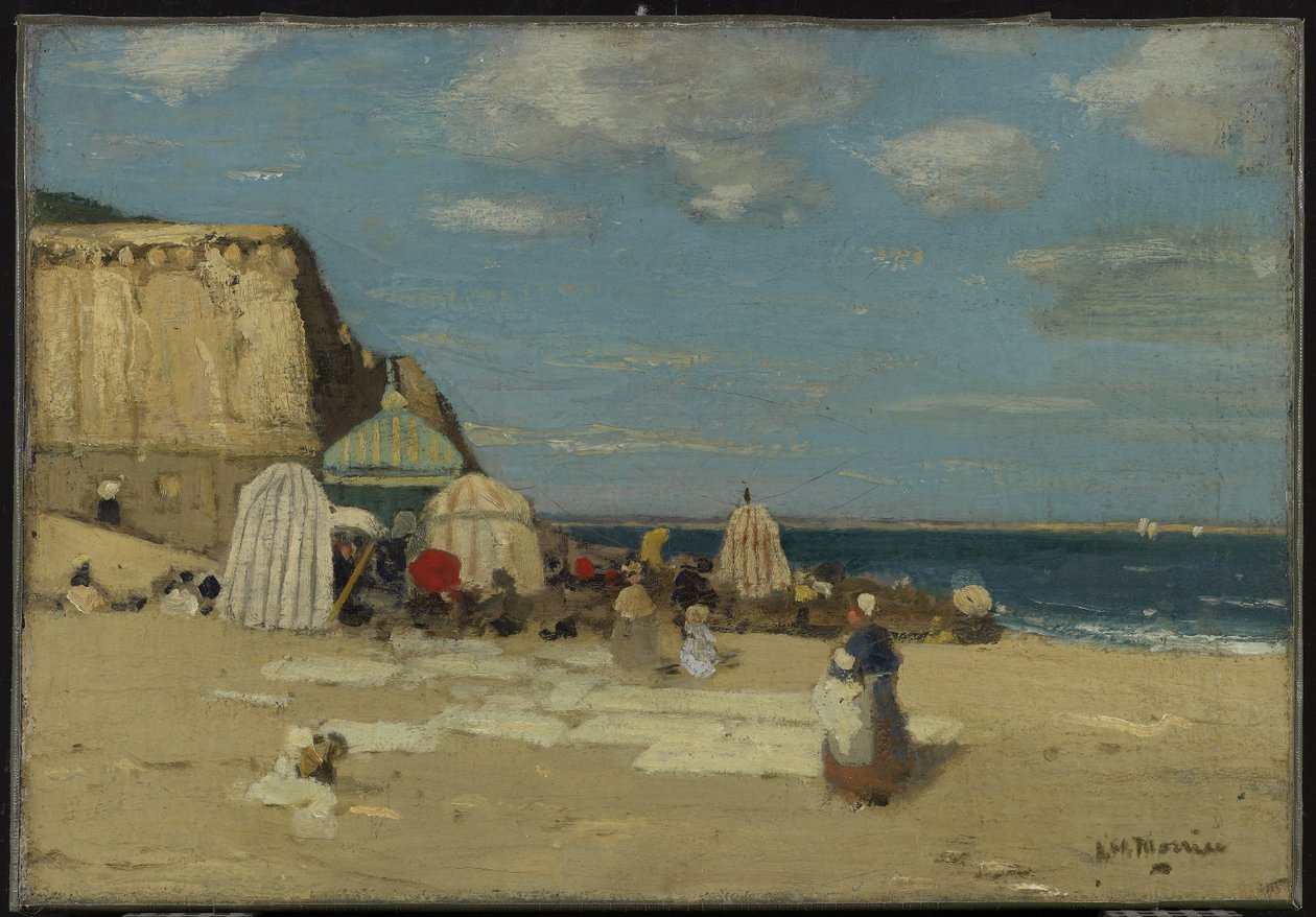 The Beach, St. Malo, noin 1900 tekijältä James Wilson Morrice
