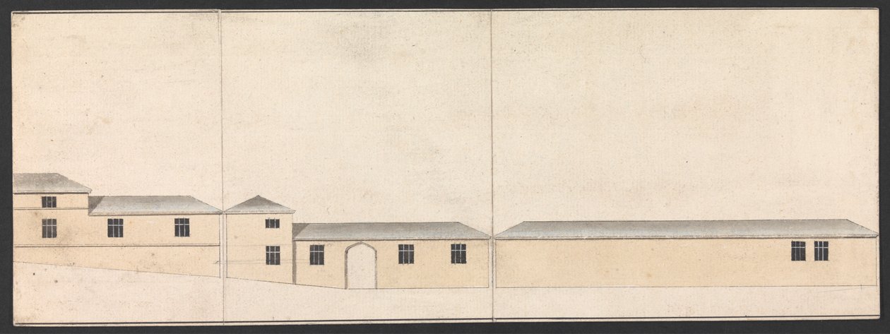 Cobham Hall, Kent: Elevation of Stables tekijältä James Wyatt