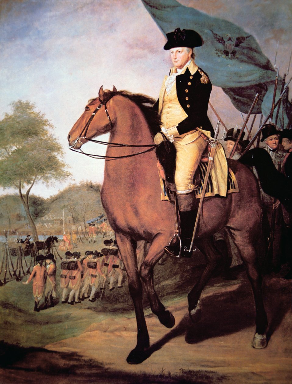 Kenraali Gates Saratogassa, noin 1799 (öljy kankaalle). tekijältä James the Elder Peale