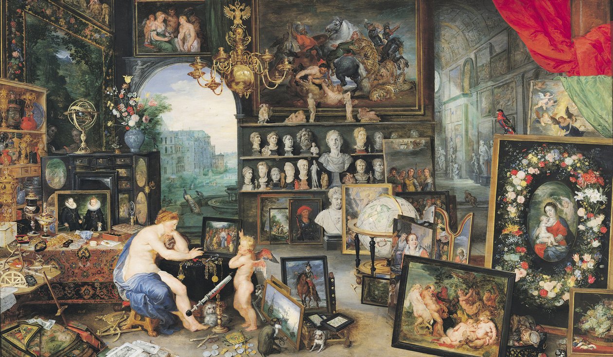 Näköaisti, 1617 tekijältä Jan and Rubens, P.P. Brueghel