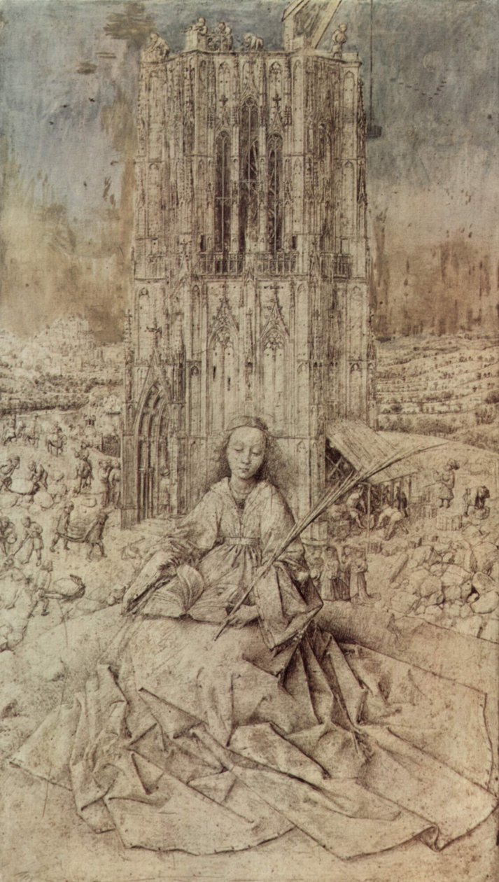 Die Hl. Barbara tekijältä Jan van Eyck