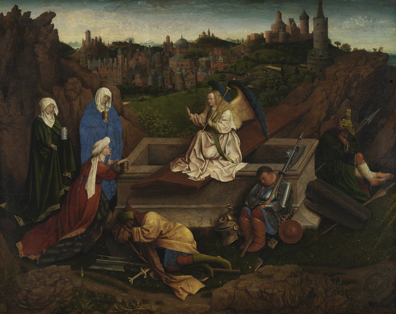 Kolme Mariaa haudalla tekijältä Jan van Eyck