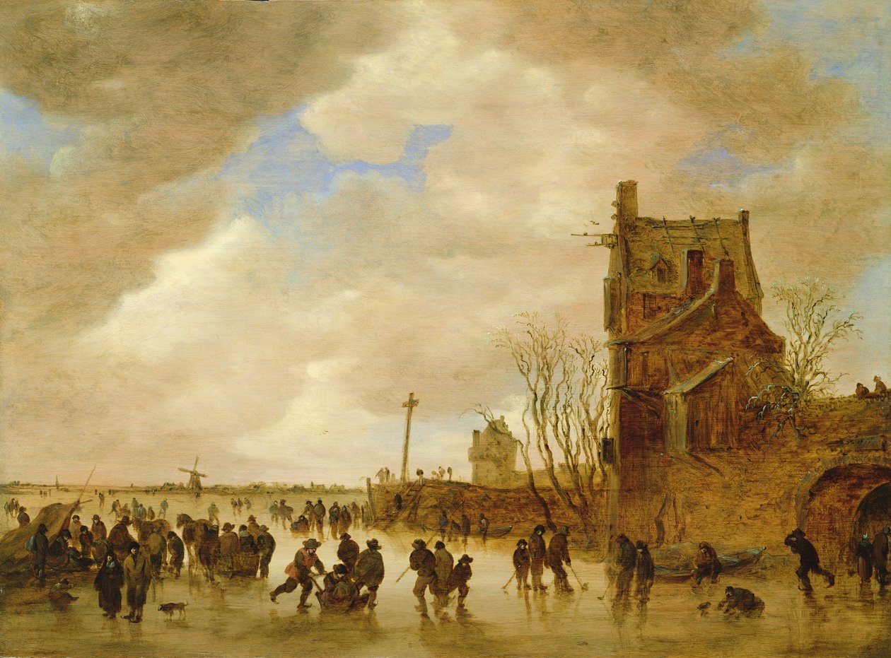 Talvinen luistelukohtaus tekijältä Jan Josephsz van Goyen