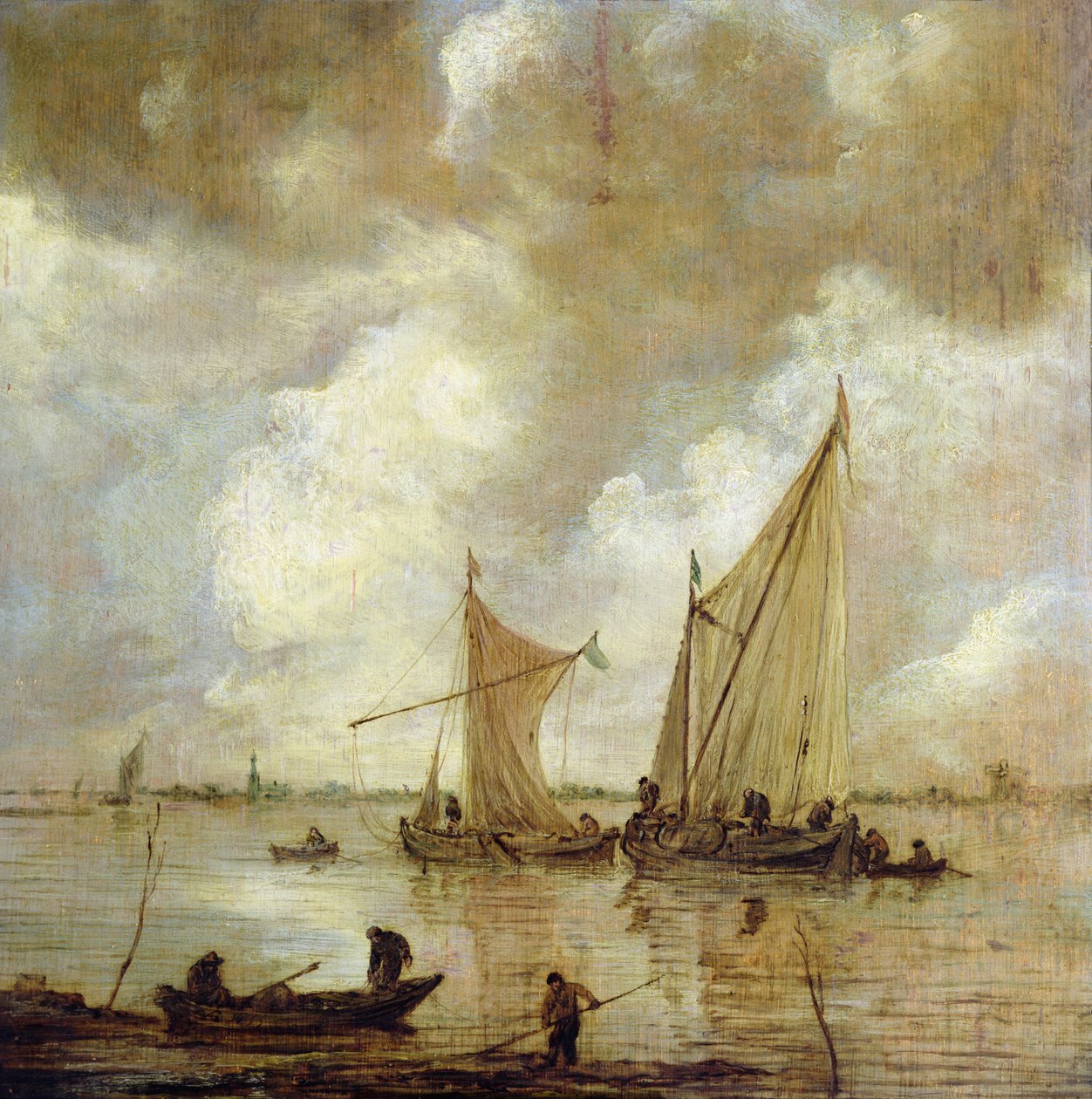 Myrskyinen merimaisema, 1655 tekijältä Jan Josephsz van Goyen
