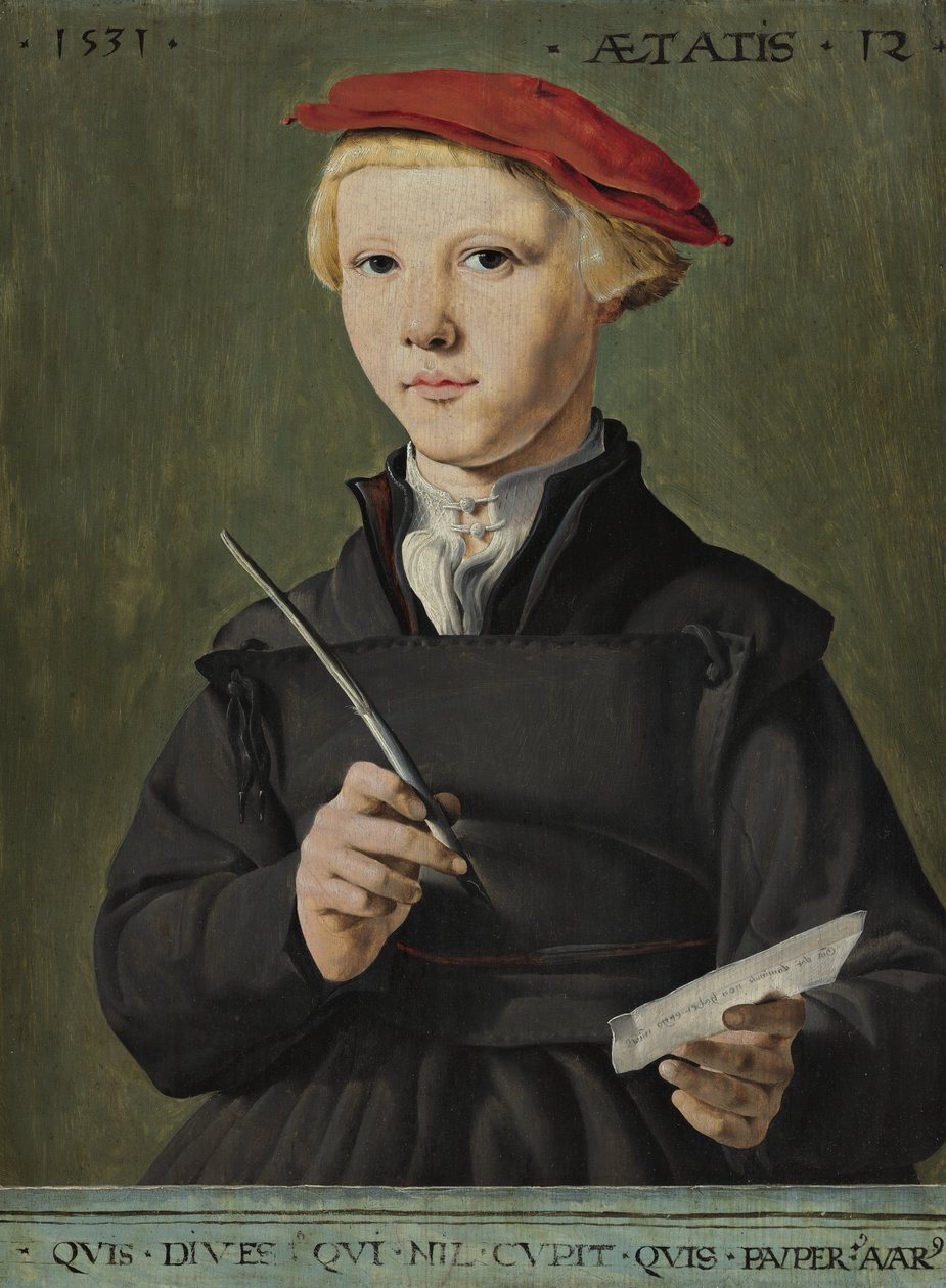 Nuoren tutkijan muotokuva tekijältä Jan van Scorel