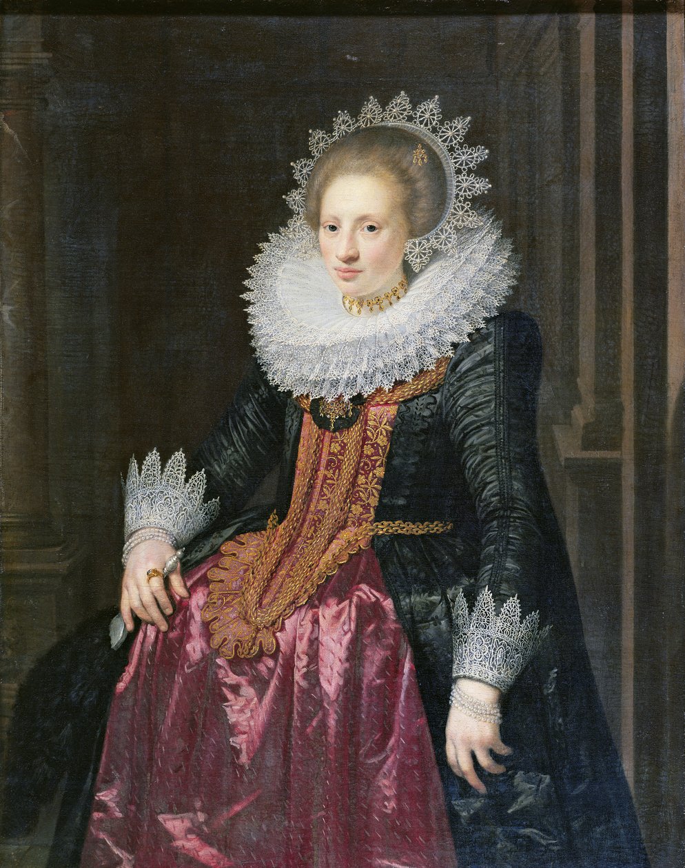 Madame Vrijdags van Vollenhoven, 1620 tekijältä Jan Anthonisz. van Ravesteyn