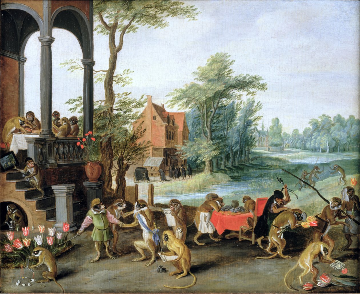 Satiiri tulppaanimanian hulluudesta tekijältä Jan the Elder Brueghel
