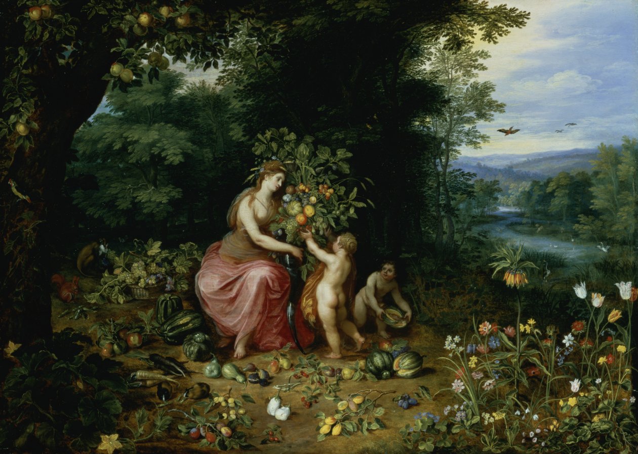 Runsauden allegoria (katso lisätietoja 124327) tekijältä Jan the Elder Brueghel