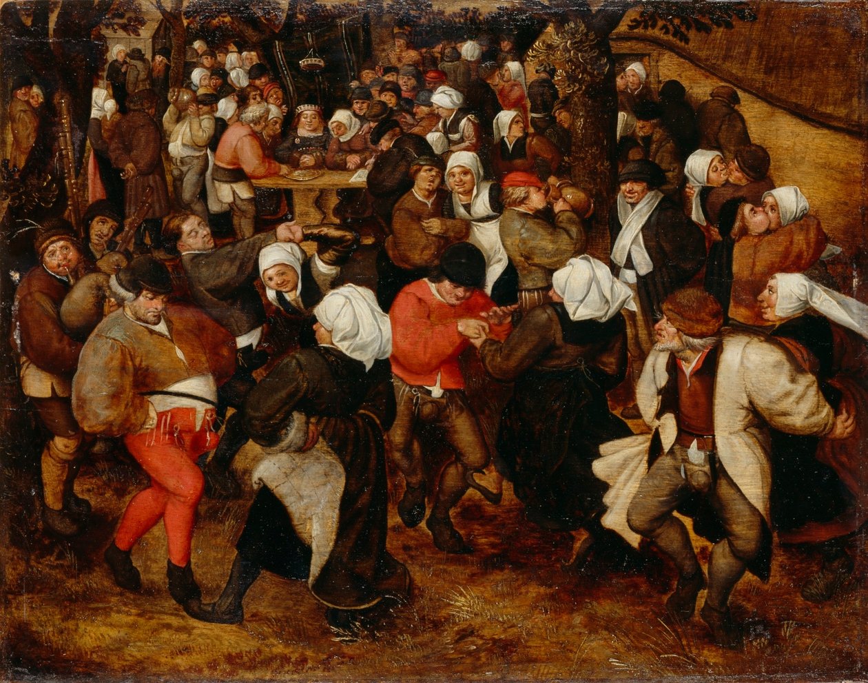 Boerenbruiloft Openluchtissa tekijältä Jan the Elder Brueghel
