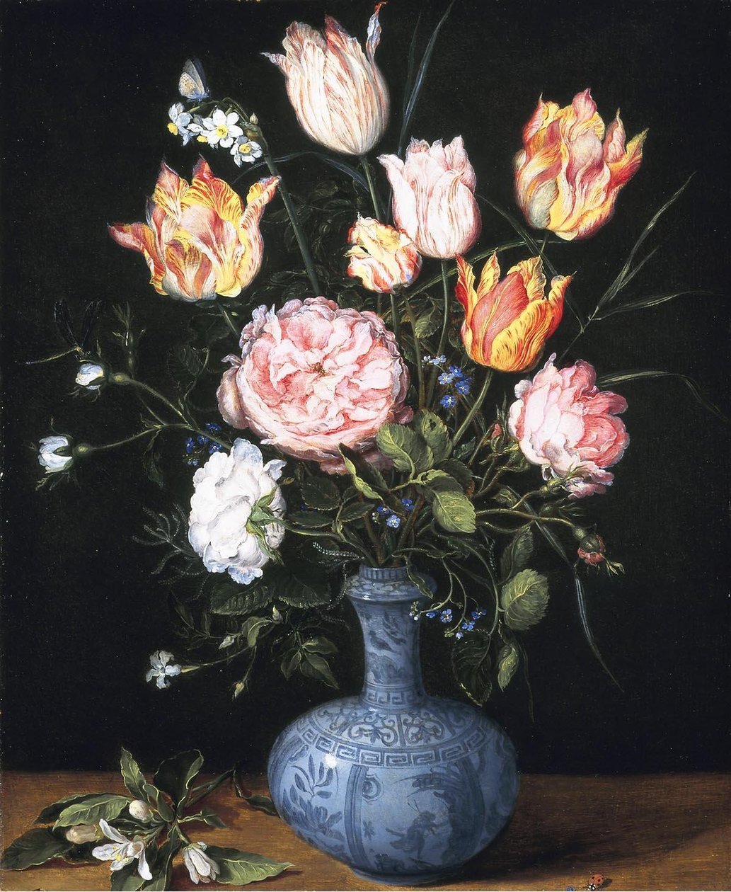 Een vaas tapasi paholaisia tekijältä Jan the Elder Brueghel