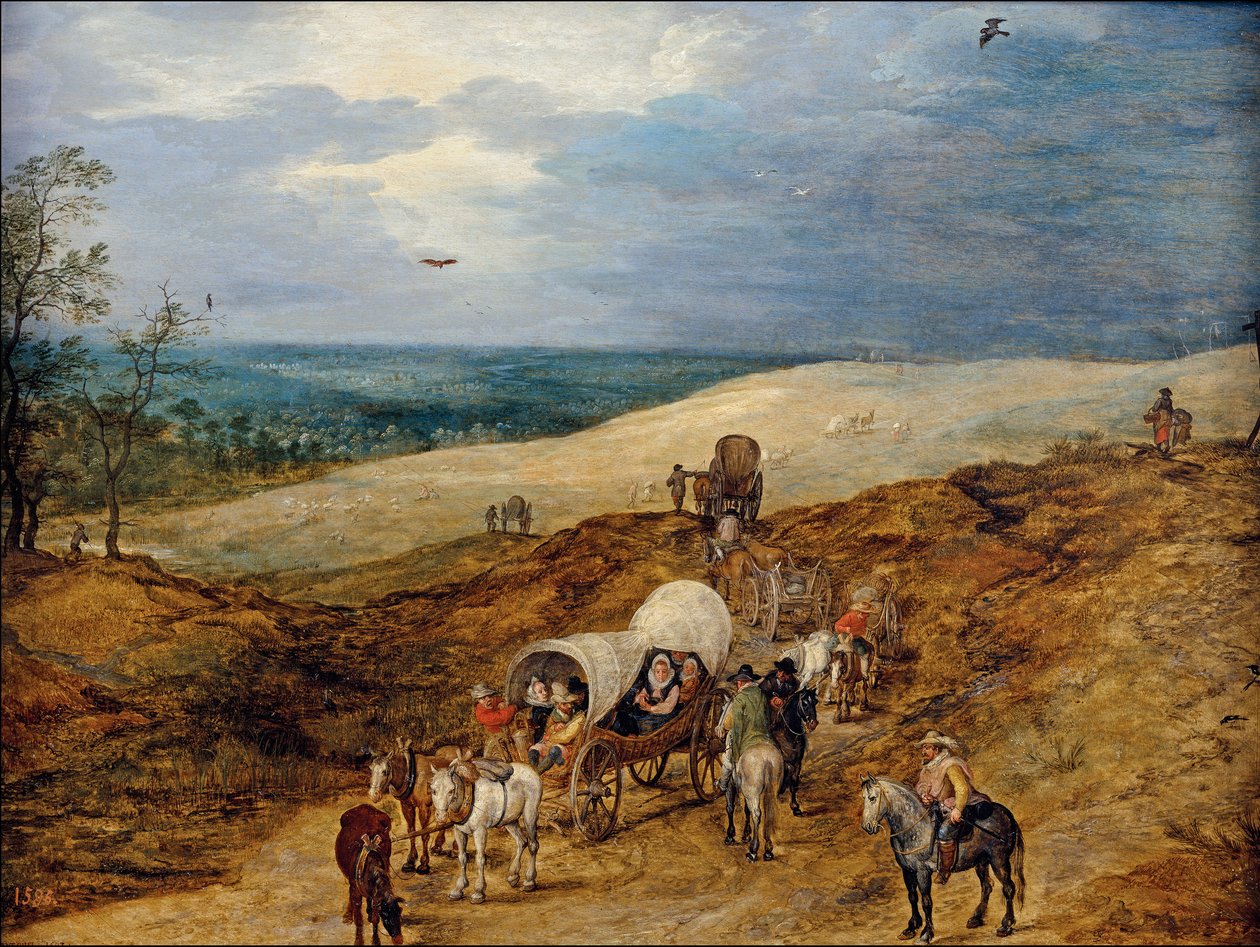 Landschap tapasi vedot tekijältä Jan the Elder Brueghel