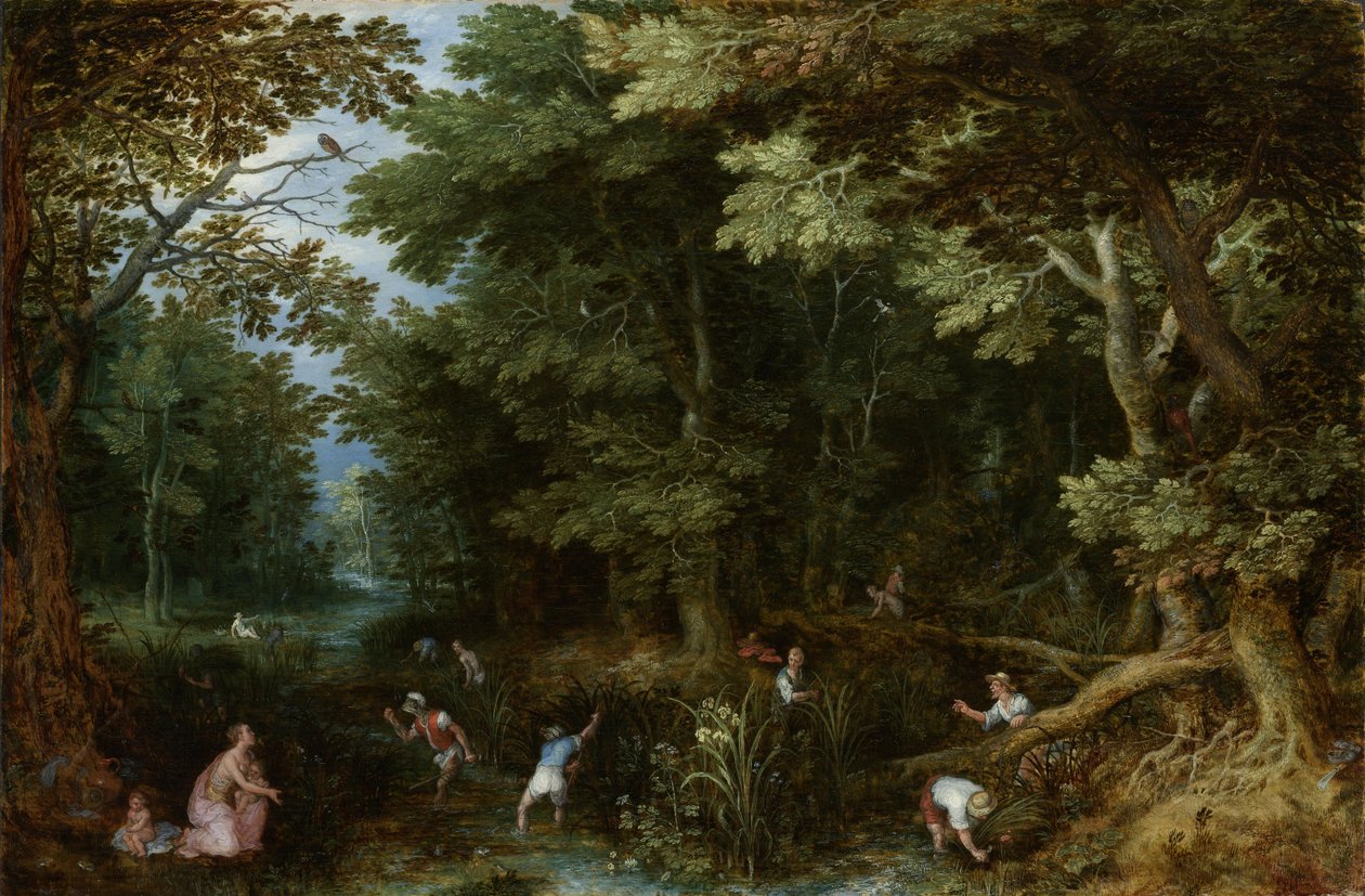 Latona ja Lycische boeren tekijältä Jan the Elder Brueghel