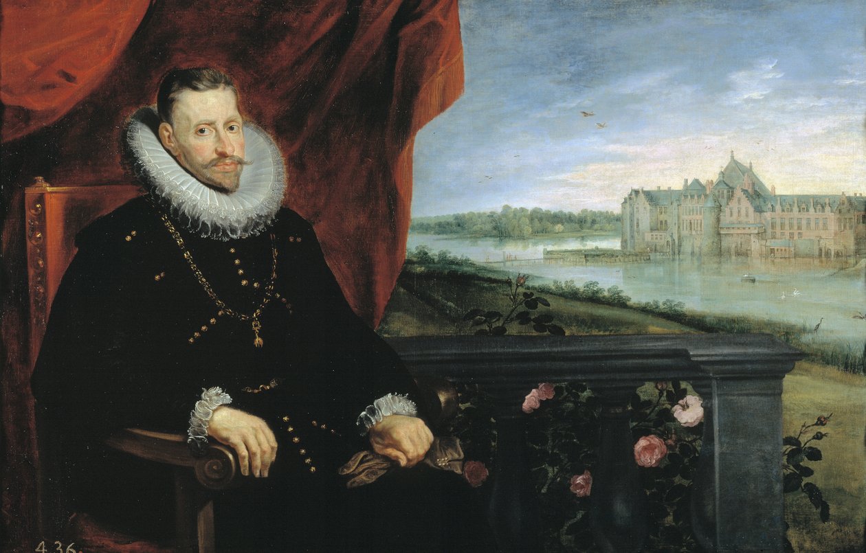 Portret van Aartshertog Albert van Oostenrijk tekijältä Jan the Elder Brueghel
