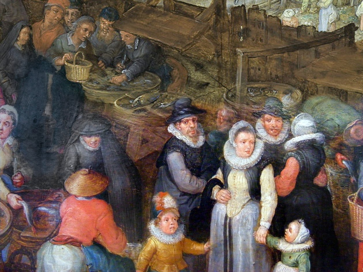 Suuret kalamarkkinat tekijältä Jan the Elder Brueghel