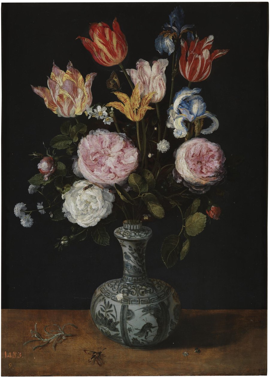 Maljakko kukkia tekijältä Jan the Elder Brueghel