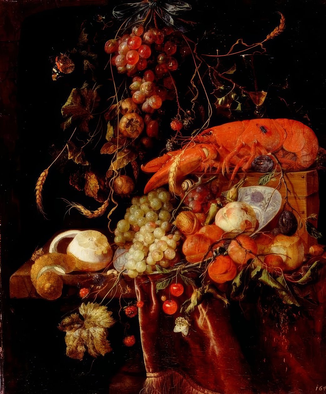 Stilleben mit einem Hummer tekijältä Jan Davidsz de Heem