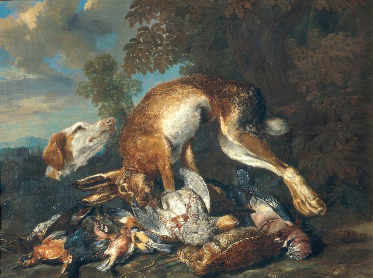 Wildbret und Jagdhund tekijältä Jan Fyt