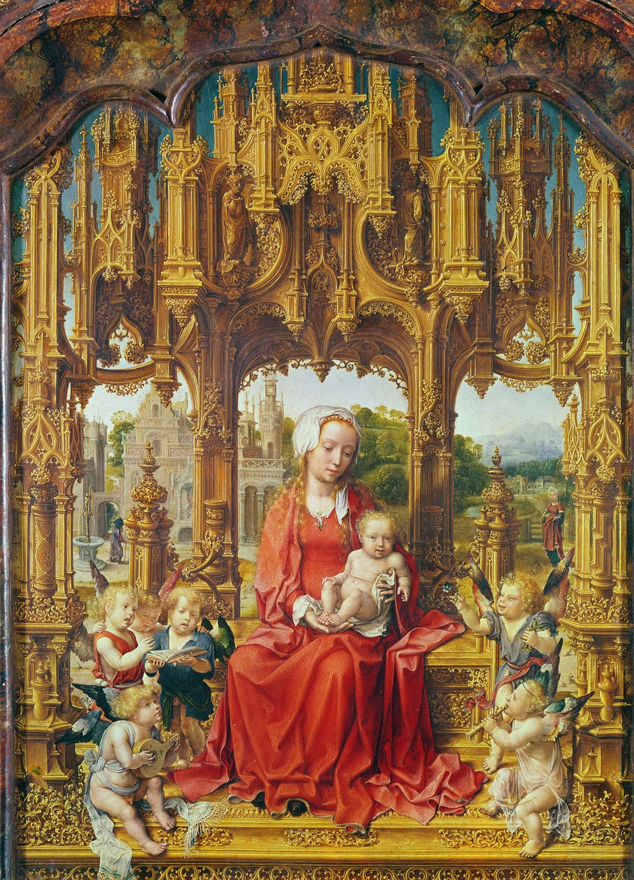 Malvagna-triptyykin keskuspaneeli, n. 1513-1515 tekijältä Jan Gossaert