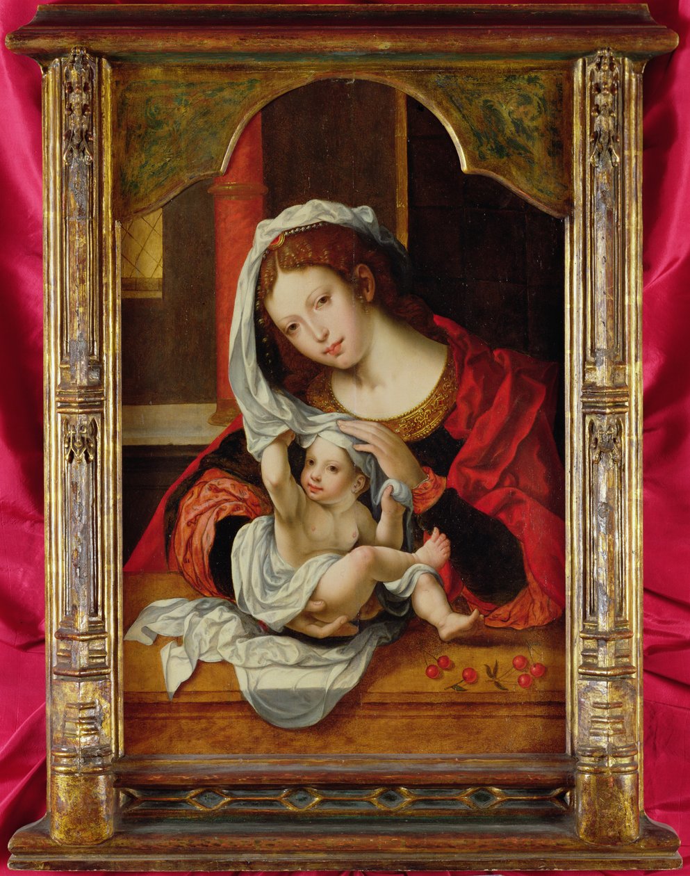 Kirsikoiden Madonna tekijältä Jan Gossaert