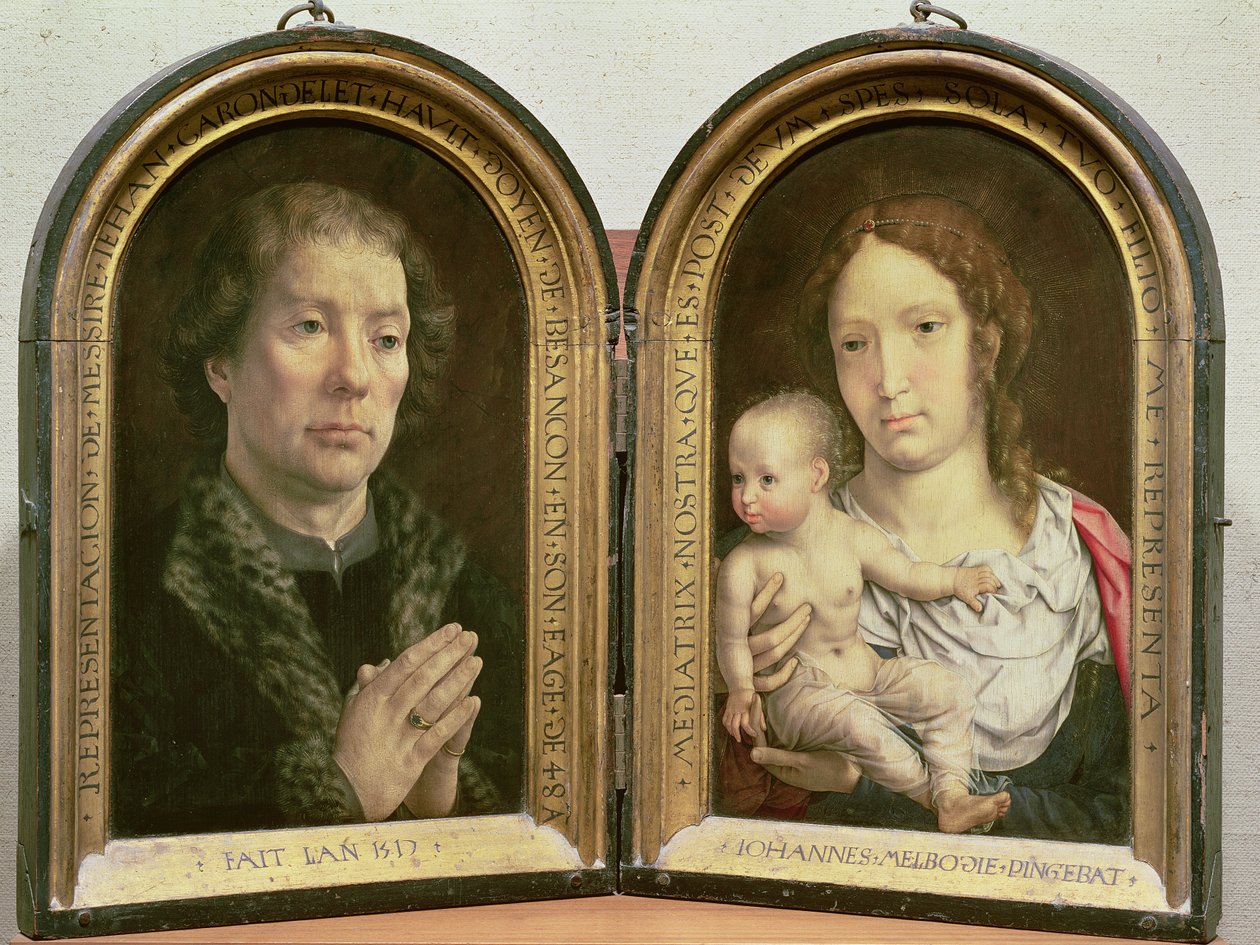 Carondelet Diptyykki; (LtoR) Jean Carondelet
