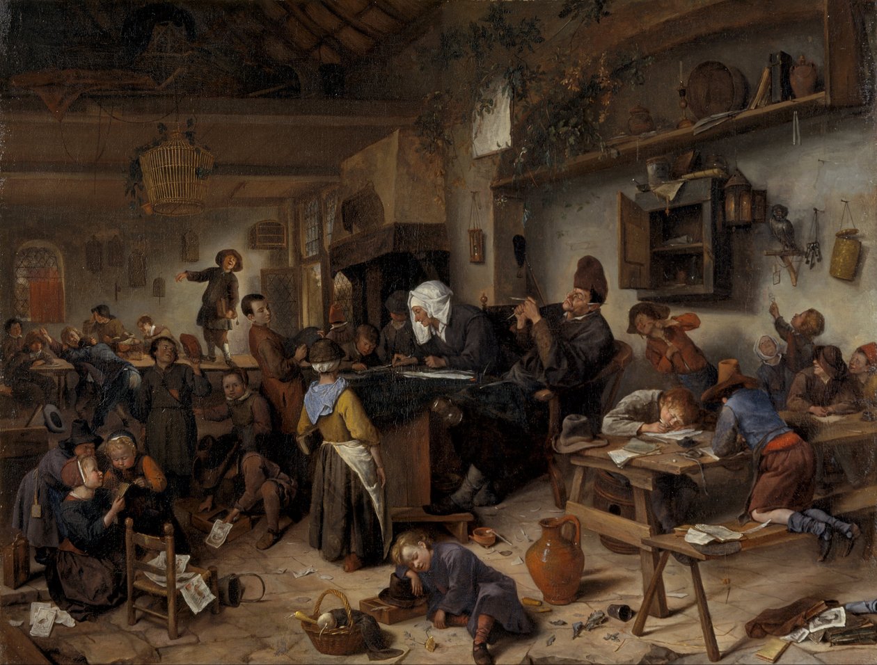 Poikien ja tyttöjen koulu tekijältä Jan Havickszoon Steen