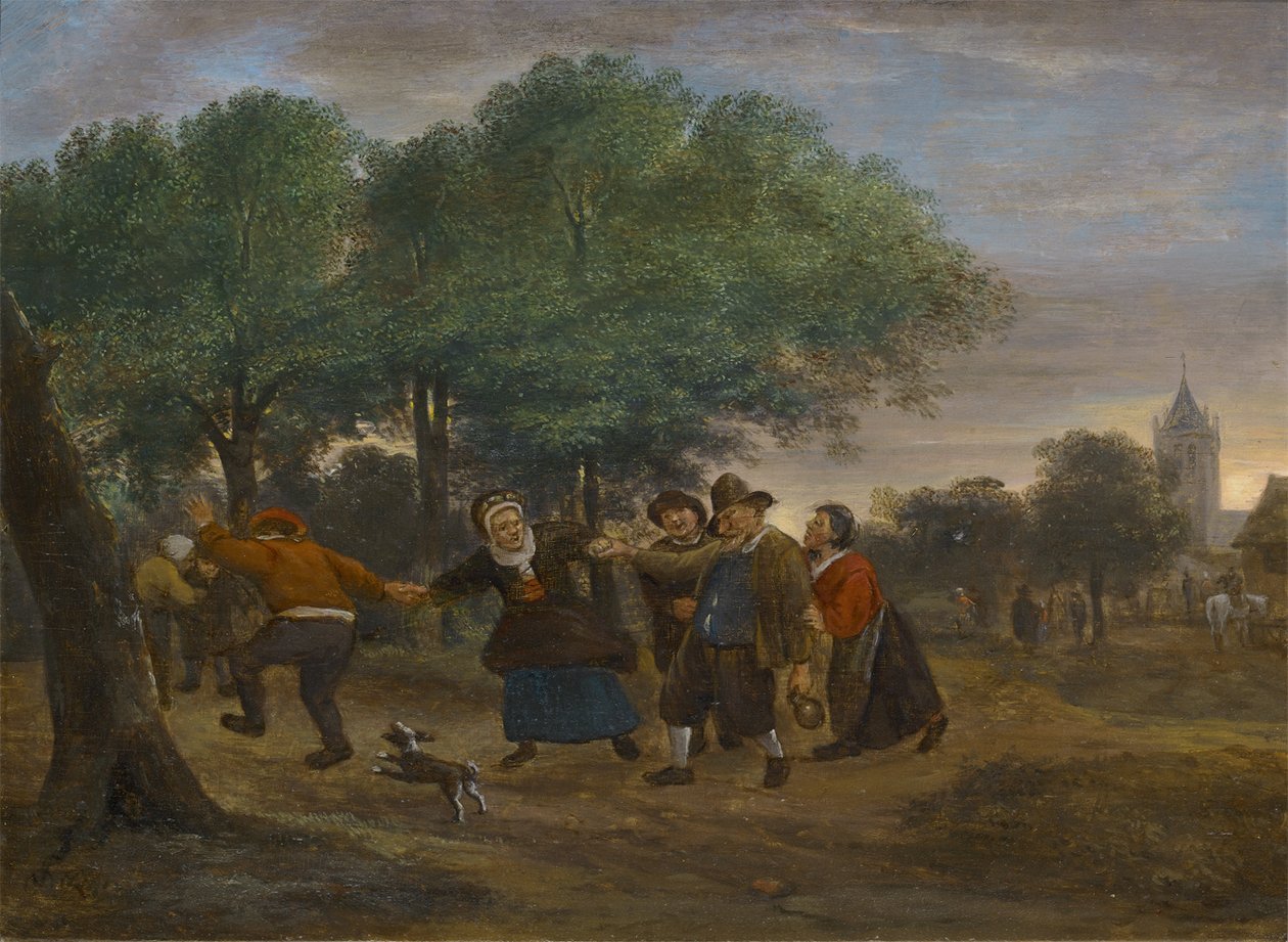 Beschonken buiten Voorschoten tekijältä Jan Havickszoon Steen