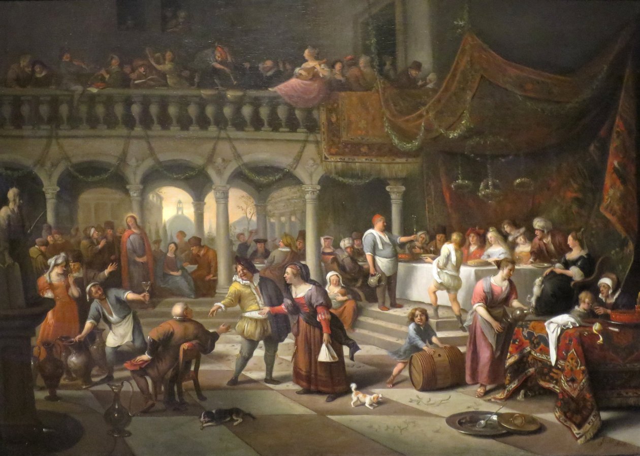 Avioliitto Kaanassa tekijältä Jan Havickszoon Steen