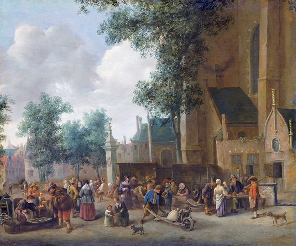 Haagin jokikalatori tekijältä Jan Havickszoon Steen