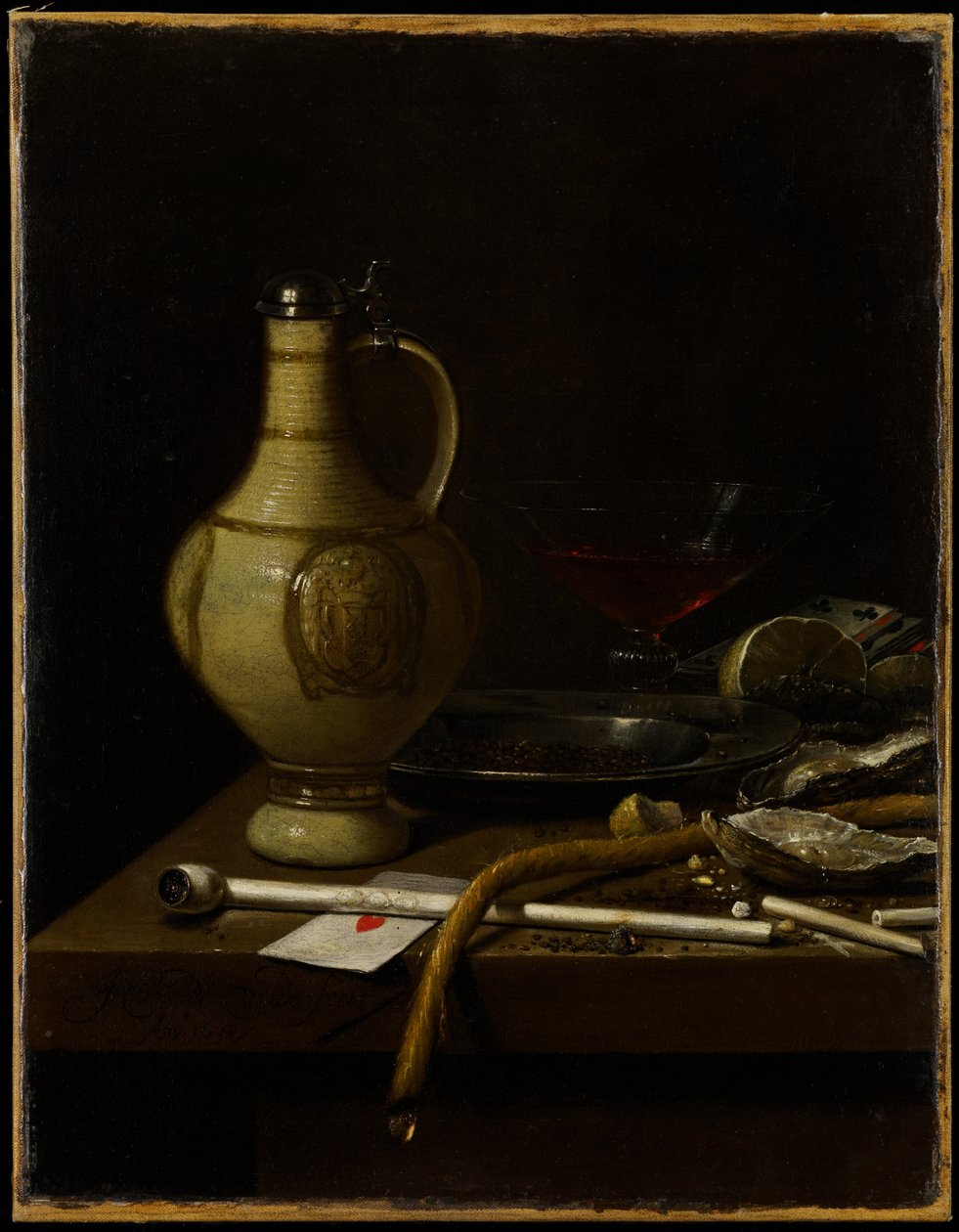 Asetelma, 1658 tekijältä Jan Jansz. van de Velde