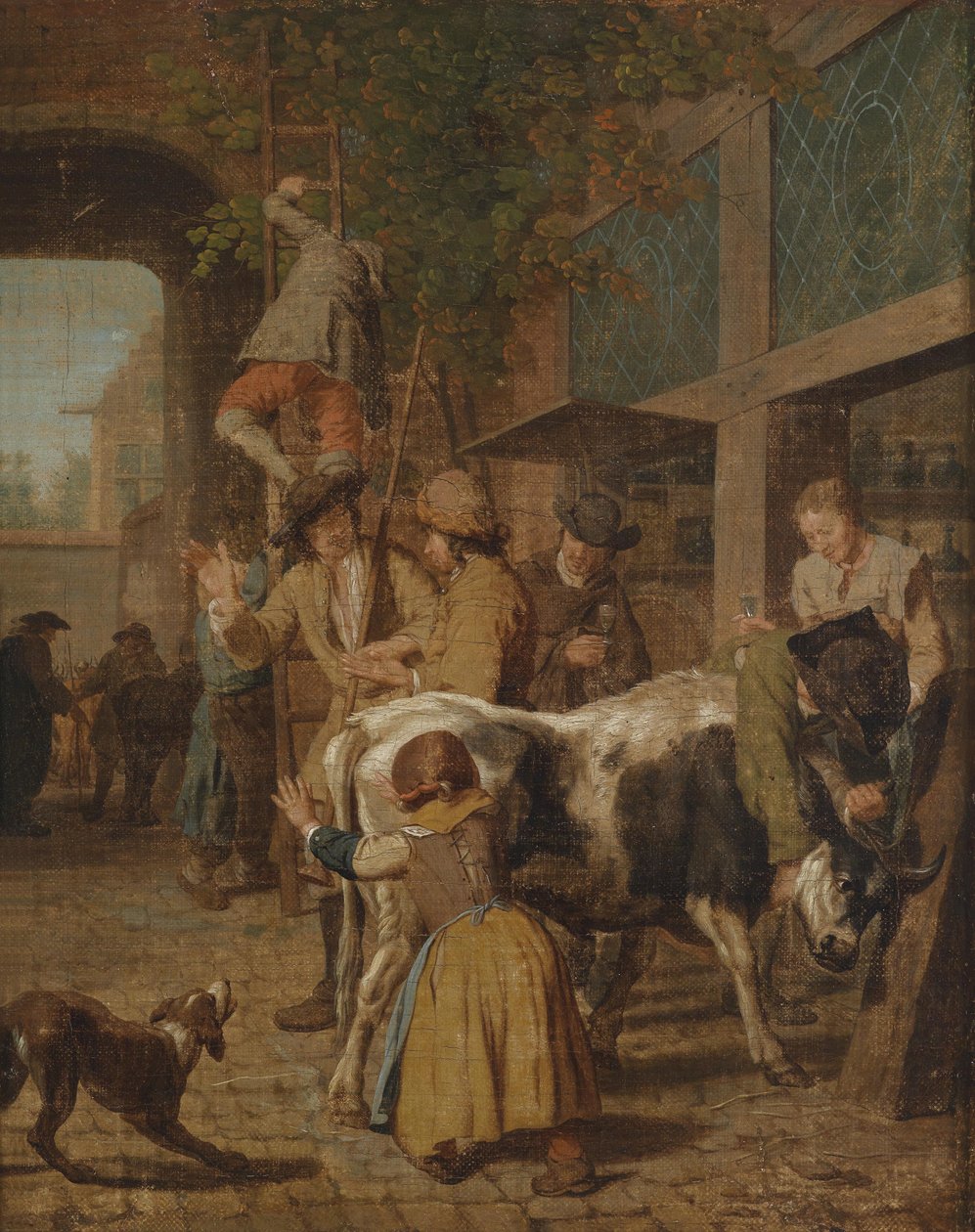 Viehmarkt tekijältä Jan Josef the Elder Horemans
