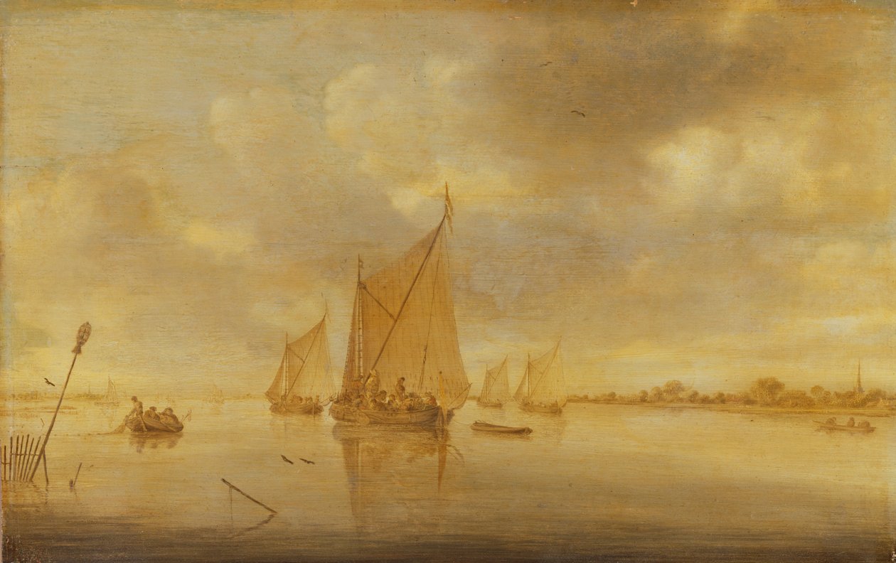 Näkymä Maas-joelle tekijältä Jan Josephsz van Goyen